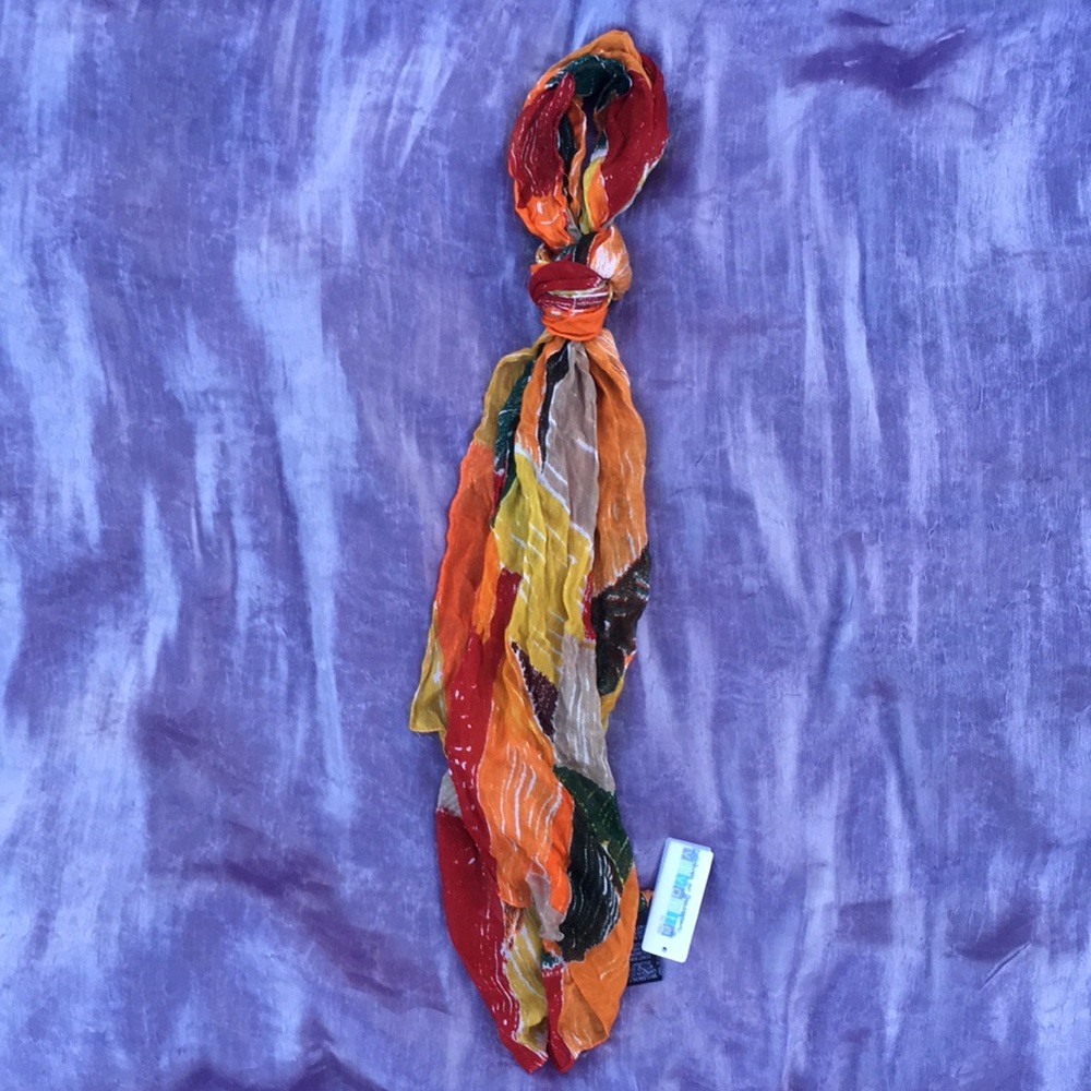 NWT hippie boho colorful lightweight scarf